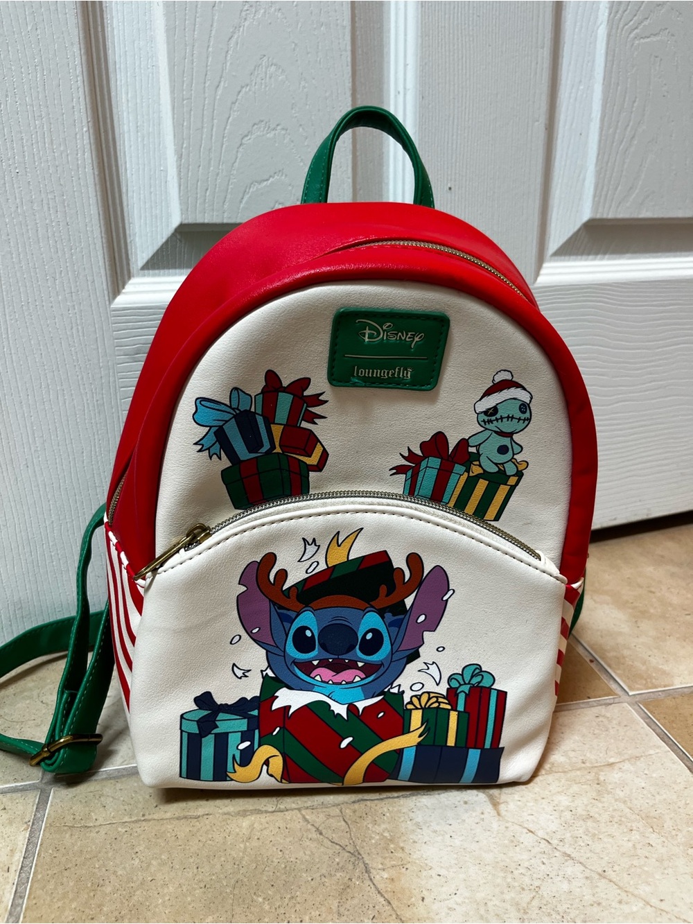 Loungefly Disney Lilo & Stitch Holiday Mini Backpack